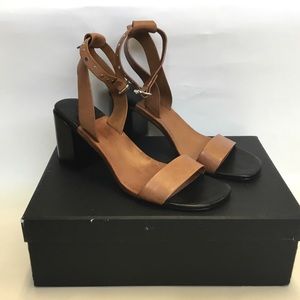 New Rag &Bone Gia Tan Brown Heel Sandals Size 10